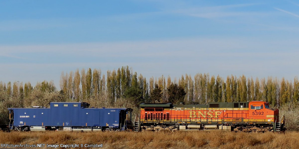 BNSF 5392-DODX 801